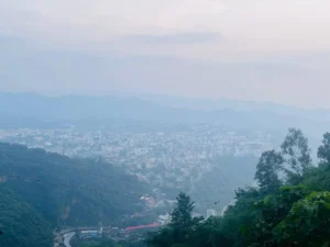 Mountain Top View with sunshine, clicked on the trip of Anandmai Routes